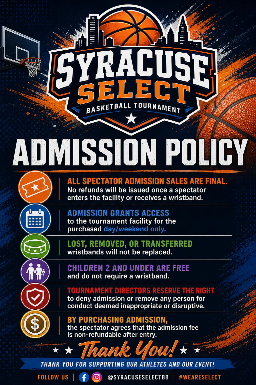 Syracuse Select Admission Policy