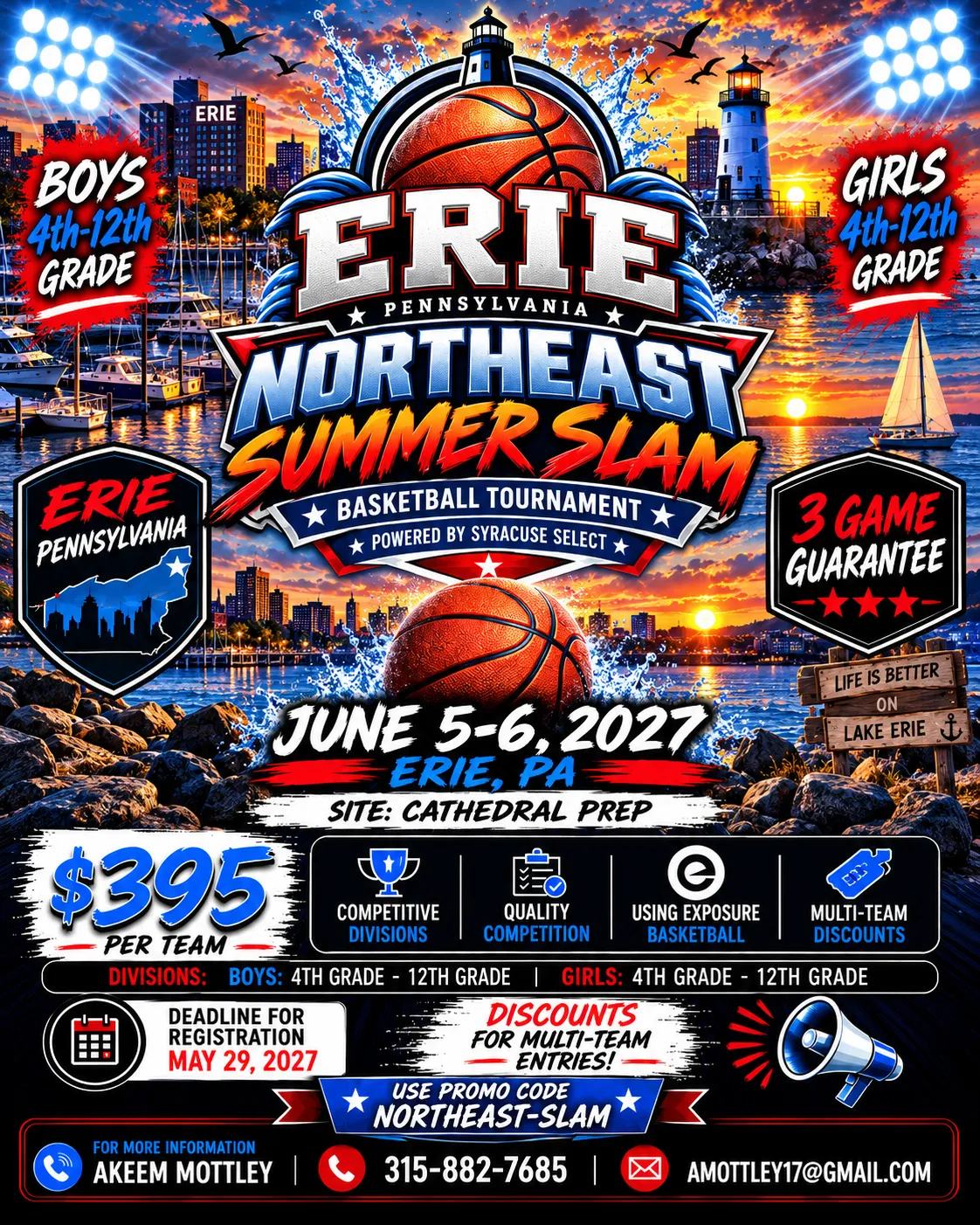 Erie Northeast Summer Slam – Jun 5–6, 2027