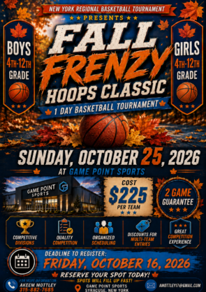 Fall Frenzy Hoops Classic – Oct 25, 2026