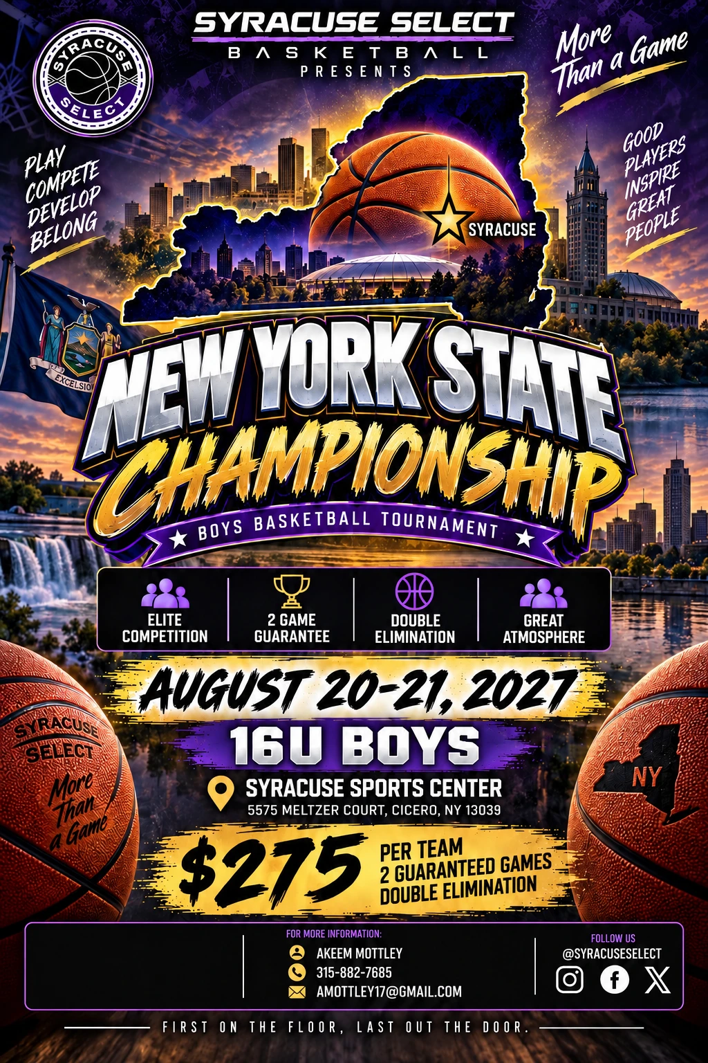 NY State Championship 16U Boys – Aug 20–21, 2027